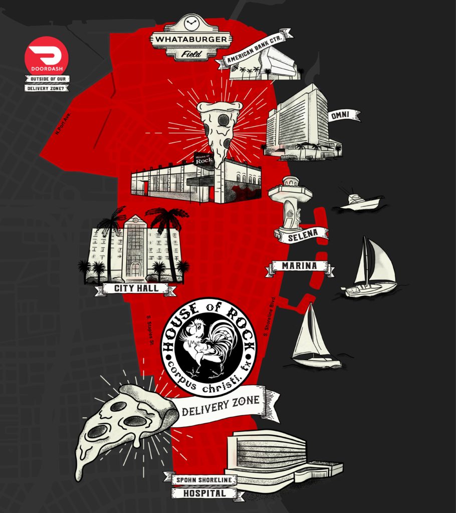 Map of Delivery Area