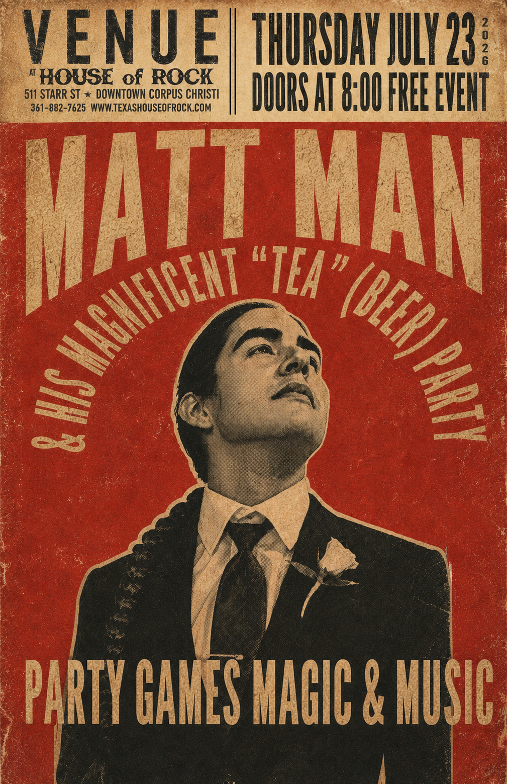 Mattman & His Magnificent “Tea” (Beer) Party